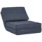 Vloersofa inklapbaar slaapstoel 5 traps verstelbaar klapstoel slaapbank enkelsofa donkerblauw 61x73x58 cm voor flexibele rustmomenten 1