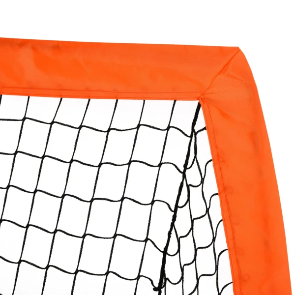 Voetbaldoelen 2 delige set opvouwbare minidoelen van metaal met oxford stof voor kinderen buiten in oranje 183 x 90 x 90 cm 10