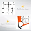Voetbaldoelen 2 delige set opvouwbare minidoelen van metaal met oxford stof voor kinderen buiten in oranje 183 x 90 x 90 cm 5