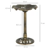 Vogeldrinkbak met standaard 71cm vogelbad vogelbak vogelvoederdispenser lotusblad bak in brons voor tuin & terras 4