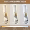 Volledige lichaamsspiegel 40x150cm staande en wandspiegel met led verlichting 3 lichtkleuren touch schakelaar in wit 7
