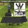 Vouwbaar campingbed met zijtas matras antislip gastenbed tot 150 kg belastbaar outdoor oxford zwart 190 x 67 x 37 cm 8