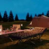 Vouwbaar campingbed met zijtas matras antislip gastenbed tot 150 kg belastbaar outdoor oxford zwart 190 x 67 x 37 cm 9