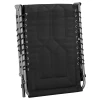 Vouwbare zonneligstoel met kussen, 5 staps verstelbare rugleuning, staal oxford stof, zwart, 188 x 57 x 30 cm voor tuin & terras 9