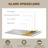 Wandspiegel garderobespiegel 110 x 62cm gangspiegel met metalen frame hangspiegel woonkamerspiegel voor slaapkamer zwart 6