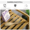 Wasmand wasbox met 2 afneembare waszakken, wasverzamelaar met platform, voor badkamer, bamboe, grijs+natuur 8