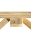 Weerbestendige houten tuinbank 98 x 50 x 39,5 cm rustieke zitbank voor tuinmeubilair in natuur 10
