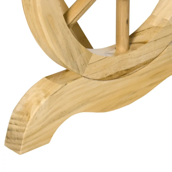 Weerbestendige houten tuinbank 98 x 50 x 39,5 cm rustieke zitbank voor tuinmeubilair in natuur 9