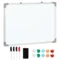 Whiteboard magnetisch 60x1,8x45cm met 4 markers, 1 gum, 10 magneten, ezel & wandmontage 1