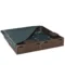 Zandbak sandbox 4 zits met grondzeil en afdekzeil voor kinderen van 3 12 jaar, hdpe, 123x123x21 cm, bruin 1