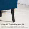 Zitbank gestoffeerde bank met opbergruimte kistbank met armleuningen zithoogte 46cm voor hal slaapkamer fluweelachtig polyester 111,5 x 41 x 65 cm donkerblauw 6