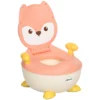 Zonekiz kinderpotje kindertoilet in vos design, antislip potstoel met handvat en klapdeksel voor 6 maanden tot 3 jaar 1