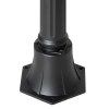 Zonne tuinlantaarn lantaarn tuinlamp padverlichting met 19 led 130 lumen 3000k aluminium gehard glas zwart 22 x 22 x 194 cm 10