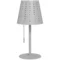 Zonnetafellamp buiten led, accu, dimbaar, ip44 waterdicht, draagbaar, lichtgrijs, ideaal voor tuin & terras 1