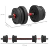 2 in 1 halterset 20 kg verstelbare dumbbell & barbell professioneel krachttraining en gewichtheffen voor thuisfitness 4