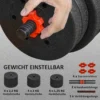 2 in 1 halterset 20 kg verstelbare dumbbell & barbell professioneel krachttraining en gewichtheffen voor thuisfitness 7