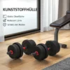 2 in 1 halterset 20 kg verstelbare dumbbell & barbell professioneel krachttraining en gewichtheffen voor thuisfitness 8