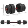 2 in 1 halterset 30 kg verstelbare dumbbell & barbell professioneel krachttraining en gewichtheffen voor thuisfitness 4