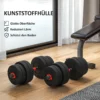 2 in 1 halterset 30 kg verstelbare dumbbell & barbell professioneel krachttraining en gewichtheffen voor thuisfitness 8