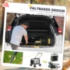 2 in 1 hondenwagen hondenbuggy opvouwbaar voor honden & katten tot 10 kg kattenbuggy met kussen, netvensters, deuren, opbergmand, kattenwagen buggy donkergroen 7
