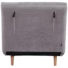 2 in 1 slaapbank, slaapstoel, verstelbare vouwmatras, logeerbed, vouwbed, corduroy look voor slaapkamer, woonkamer, lichtgrijs 10