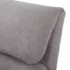 2 in 1 slaapbank, slaapstoel, verstelbare vouwmatras, logeerbed, vouwbed, corduroy look voor slaapkamer, woonkamer, lichtgrijs 8