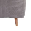 2 in 1 slaapbank, slaapstoel, verstelbare vouwmatras, logeerbed, vouwbed, corduroy look voor slaapkamer, woonkamer, lichtgrijs 9