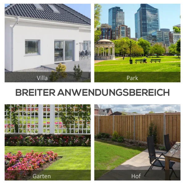 2 zits tuinbank hout, weerbestendige zitbank, uv bestendige tuinmeubelen met rugleuningen, parkbank belastbaar tot 220kg, balkonbank, houten bank voor balkon terras, tuin, 116 x 56 x 80 cm, grijs 7