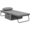 4 in 1 eenpersoonsbed gastenbed vouwbed stoel ottoman, 8 cm matras, 5 stappen hoogteverstelbaar, stalen frame, 188x75x38cm 1