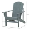 Adirondack tuinstoel met bekerhouder, tuinligstoel van massief hout, donkergrijs, 97x72,5x93 cm, ideaal voor balkon & terras 4