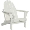 Adirondack vouwbare tuinstoel 75x87x93cm, witte tuinstoel voor balkon & tuinmeubilair 1