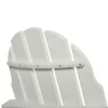 Adirondack vouwbare tuinstoel 75x87x93cm, witte tuinstoel voor balkon & tuinmeubilair 10