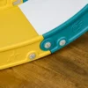 Aiyaplay kinder glijbaan, 4 in 1, peuterglijbaan met basketbalring, telescopisch klimrek glijbaan met basketbal voor kinderen 1 3 jaar, binnen, geel 70 x 177 x 92 cm 9