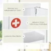 Apothekerskast wandmontage afsluitbaar met 2 sleutels van staal in wit 40x15x53,5cm voor badkamer & keuken 7