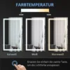 Badkamerspiegel met led verlichting 100x60cm, waterdicht ip44, aanraakschakelaar, 3 lichtkleuren voor moderne badkamer 7