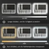 Badkamerspiegel met verlichting 50x70 cm led spiegel wandspiegel met bluetooth muziekfunctie touchschakelaar geheugenfunctie lichtspiegel beschlagvrij met 3 lichtkleuren zilver 7