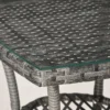 Balkonmeubelset voor 2 personen zitgroep rattan tuinset polyrattan donkergrijs 9
