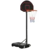 Basketbalring met standaard outdoor in hoogte verstelbaar 195 250 cm voor kinderen 8 14 jaar met wielen 1