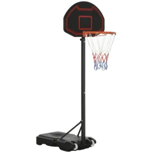 Basketbalring met standaard outdoor in hoogte verstelbaar 195 250 cm voor kinderen 8 14 jaar met wielen 1