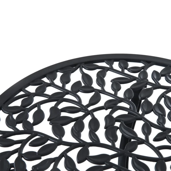 Bistroset voor 2 personen balkonmeubel set met bistrotafel & 2 stoelen, zwart, ideaal voor tuin & terras 10