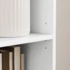 Boekenkast, staand rek met 5 niveaus, opbergrek met verstelbare plank voor woonkamer, slaapkamer, wit 8