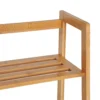 Boekenkast staande plank met 4 niveaus opbergrek van bamboe kantoorrek voor woonkamer, slaapkamer, kantoor, natuur 7