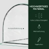 Broeikas met deur 200x100x80cm, kweekbak van staal en pvc voor plantenkweek en tuin 5