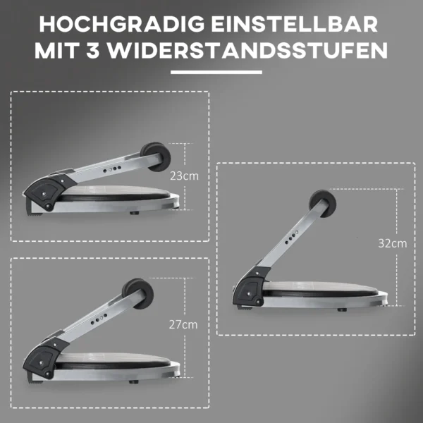 Buiktrainer opvouwbaar 55x42x11 32cm, max.120 kg, in hoogte verstelbaar multitrainer met kussen voor effectieve buiktraining thuis 5