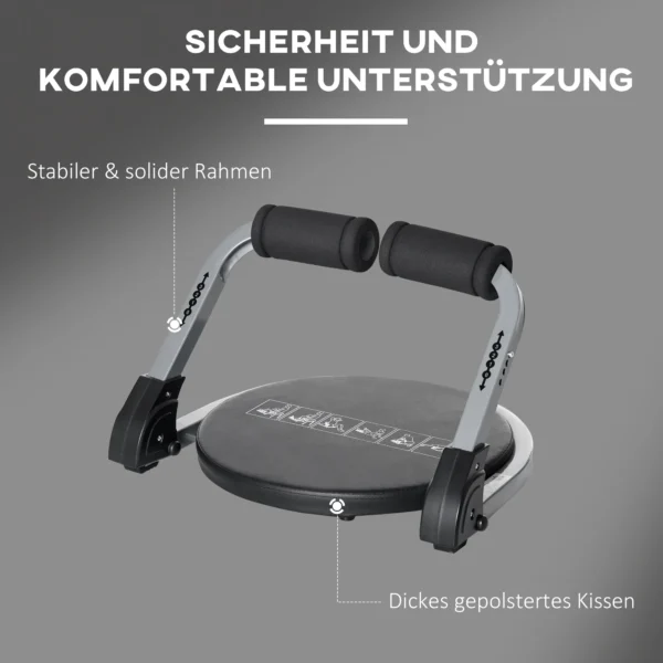 Buiktrainer opvouwbaar 55x42x11 32cm, max.120 kg, in hoogte verstelbaar multitrainer met kussen voor effectieve buiktraining thuis 7