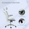 Bureaustoel ergonomische bureaustoel met hoofdsteun en kantelfunctie, in hoogte verstelbaar in grijs, 65 x 64 x 114 122 cm 10