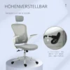 Bureaustoel ergonomische bureaustoel met hoofdsteun en kantelfunctie, in hoogte verstelbaar in grijs, 65 x 64 x 114 122 cm 9