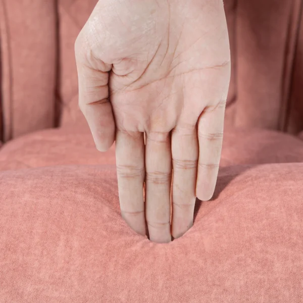 Bureaustoel met vibratiemassage, ergonomische bureaustoel met ligfunctie, verwarming, in hoogte verstelbare draaistoel met voetensteun, afstandsbediening, zijvak, roze 10