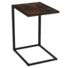 C vorm bijzettafel koffietafel salontafel staande tafel metaal mdf rustiek bruin 40,6 x 50,8 x 64,2 cm voor woonkamer 1