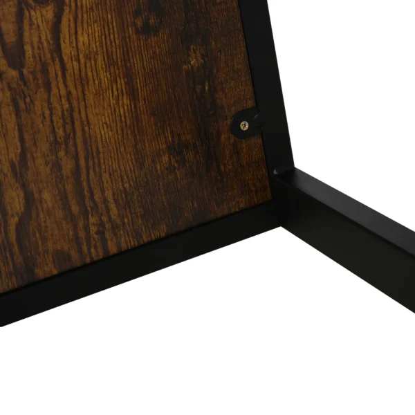 C vorm bijzettafel koffietafel salontafel staande tafel metaal mdf rustiek bruin 40,6 x 50,8 x 64,2 cm voor woonkamer 9